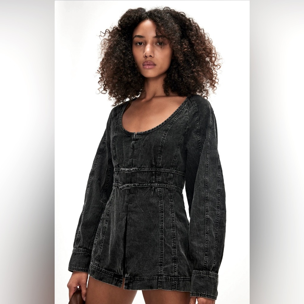 NWT Free People Sunbleached Memory Tunic Size M